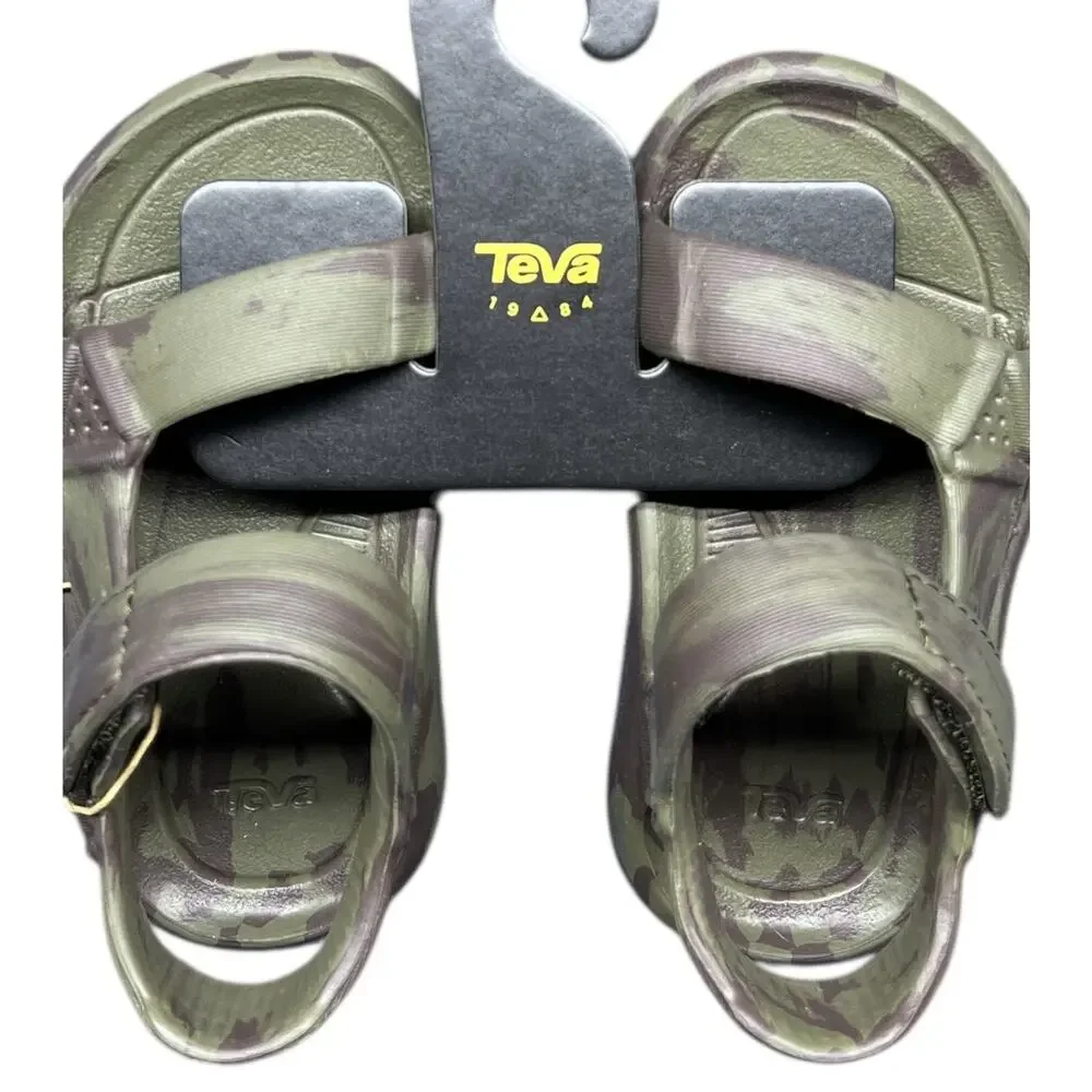 Teva Hurricane Drift Huemix Olive Swril Sandals Kids Size 8 New